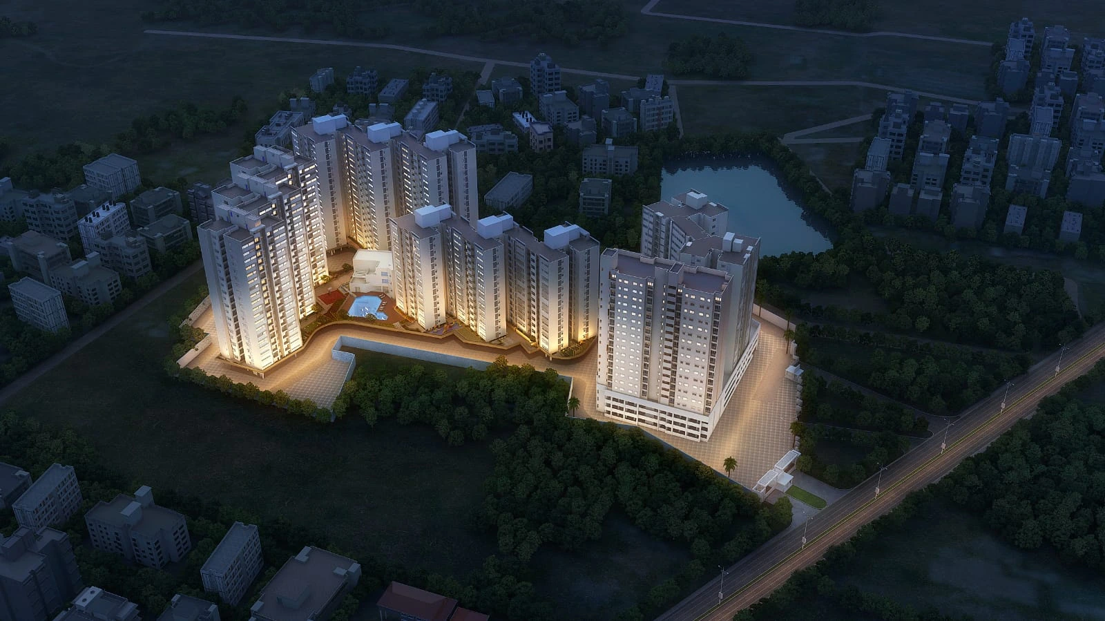 Godrej Azure Night View