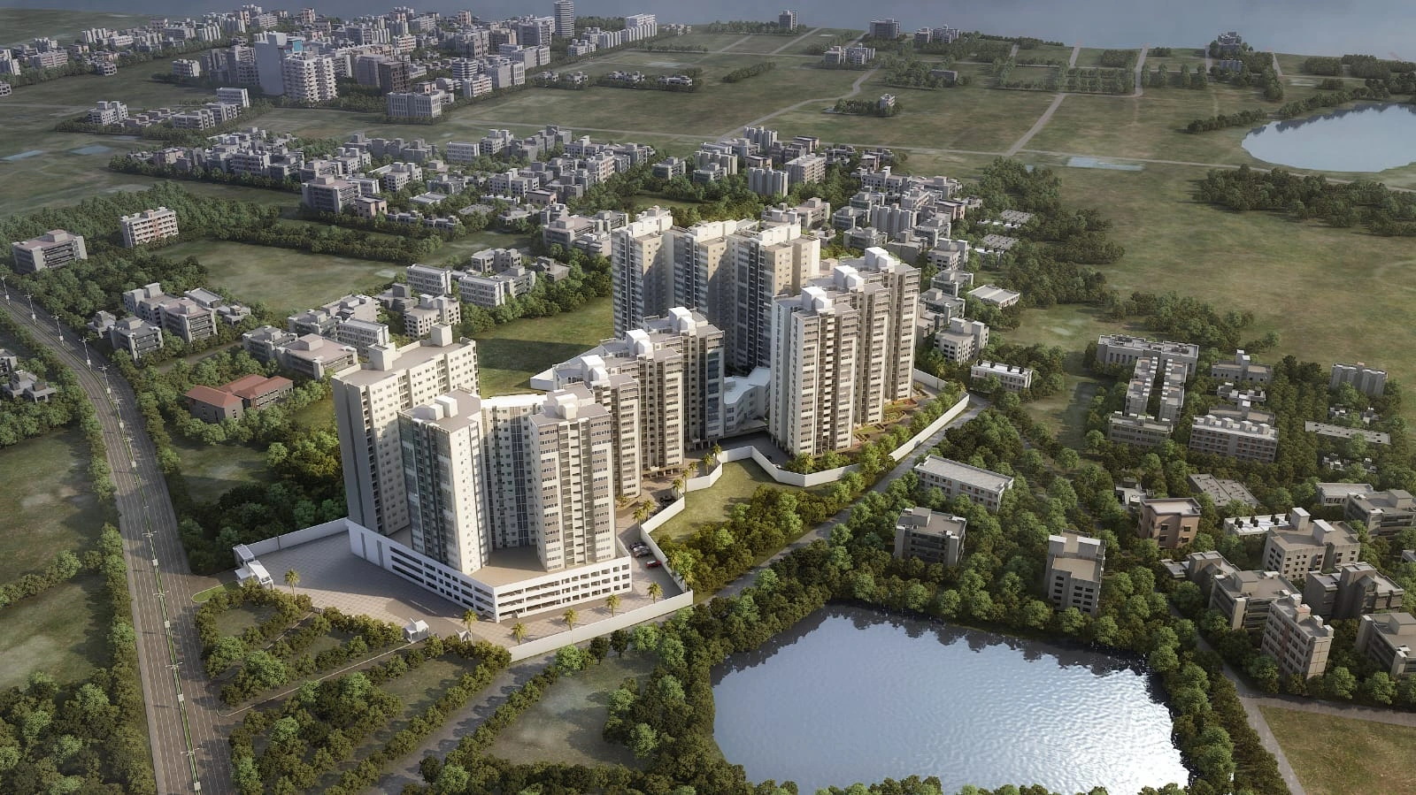 Godrej Azure Aerial View